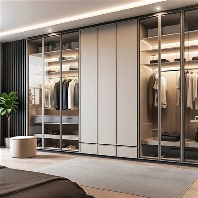 Wardrobe Seomraí Leapa Doras Gloine