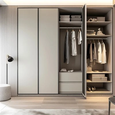 Minimalist Nua-Aimseartha Tógtha i Wardrobe